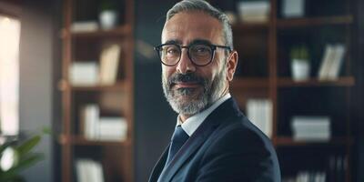 business portrait of a man in the office photo