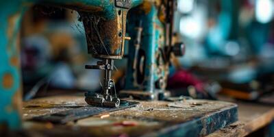 old sewing machine photo