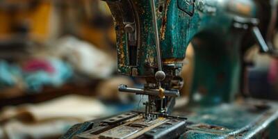 old sewing machine photo