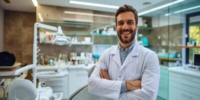 doctor dentist in his office photo