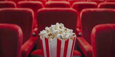 popcorn in a bucket cinema photo