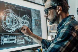 development engineer drawings photo