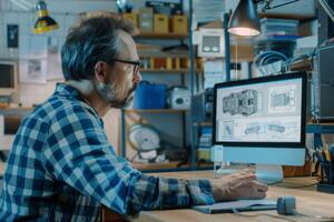 development engineer drawings photo