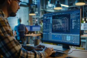 development engineer drawings photo