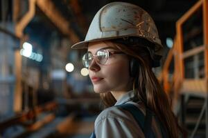 female factory worker photo