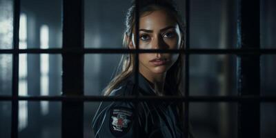 female guard in prison photo