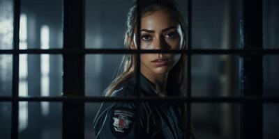 female guard in prison photo