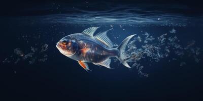 fish jumping out of the water splashing photo