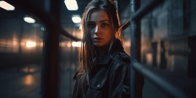 female guard in prison photo