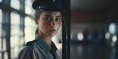 female guard in prison photo