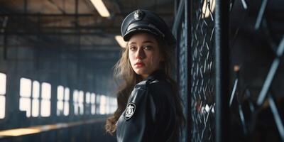 female guard in prison photo