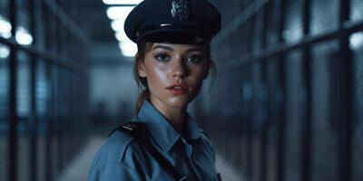 female guard in prison photo