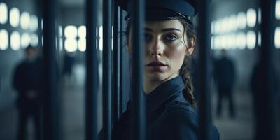 female guard in prison photo