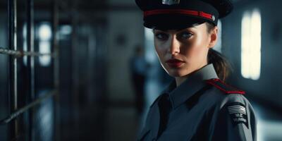 female guard in prison photo