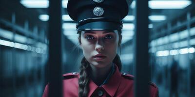 female guard in prison photo