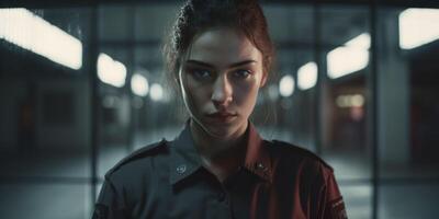 female guard in prison photo