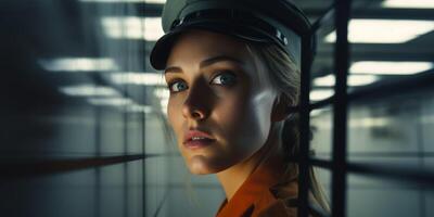 female guard in prison photo