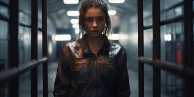young woman prisoner photo