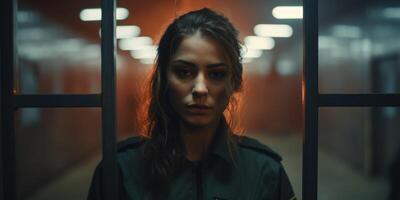 female guard in prison photo