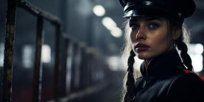 female guard in prison photo