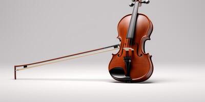 violin on white background photo