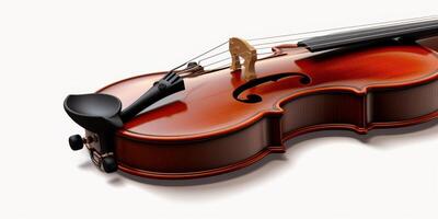 violin on white background photo