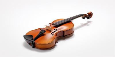 violin on white background photo