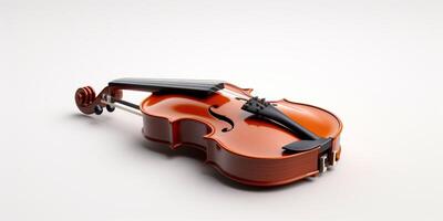 violín sobre fondo blanco foto