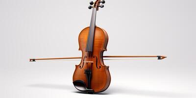 violin on white background photo