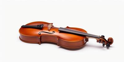 violin on white background photo