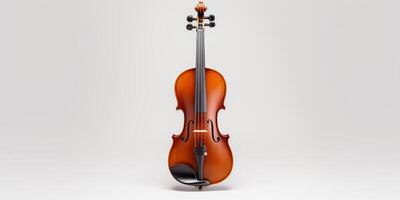 violin on white background photo