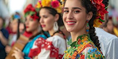 girl at an ethnic festival photo