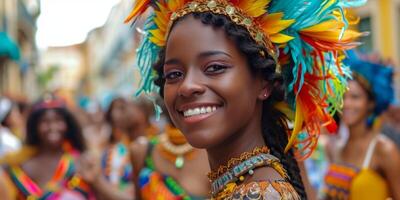 girl at an ethnic festival photo