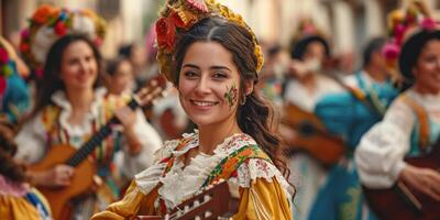 girl at an ethnic festival photo