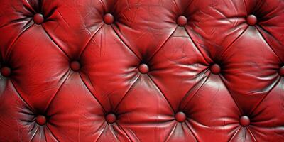 red capiton leather texture photo