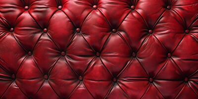 red capiton leather texture photo