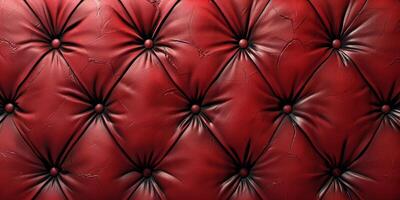 red capiton leather texture photo