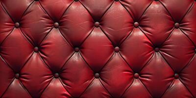 red capiton leather texture photo