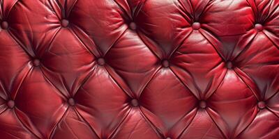 red capiton leather texture photo