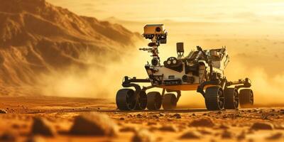 rover on the surface of Mars photo