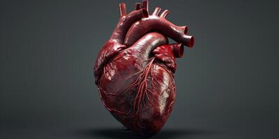 human heart close-up photo