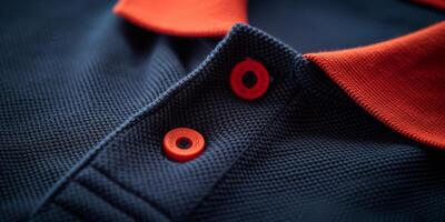 polo shirt close-up photo