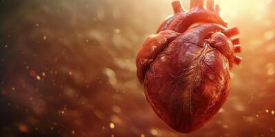 human heart close-up photo