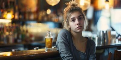 girl at the bar photo