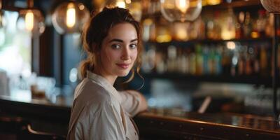 girl at the bar photo