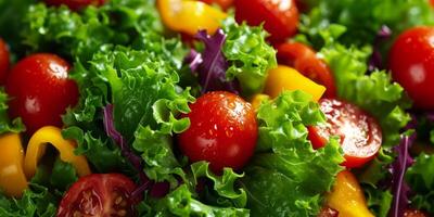 vegetable salad close-up texture photo