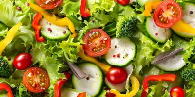 fresh vegetable salad photo