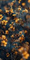 spring blossoming tree and flowers photo