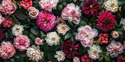 Abstract Botanical Florals background pattern photo