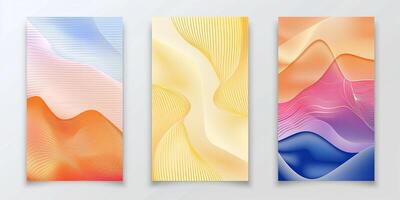 abstract colorful background with smooth lines abstraction photo